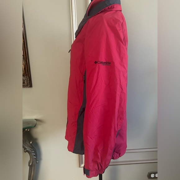Columbia Vertex Red Gray Interchange 3-in-1 Waterproof Jacket Women’s Size Large - Picture 3 of 8